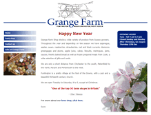 Tablet Screenshot of grangefarmshop.com
